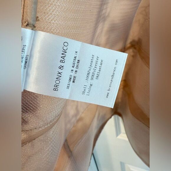 NWOT BRONX AND BANCO Violet Mini Dress in Gold Sequin, size XS - Picture 14 of 15